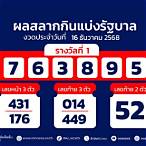 ตรวจหวยวัน นี้